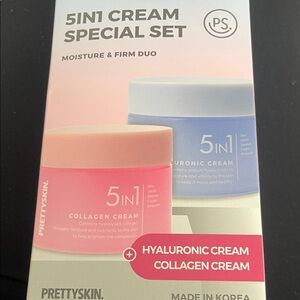 Pretty skin 5in1 cream set collagen & Hyaluronic cream 1.69oz each